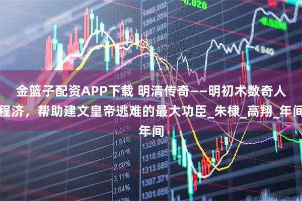 金篮子配资APP下载 明清传奇——明初术数奇人程济，帮助建文皇帝逃难的最大功臣_朱棣_高翔_年间