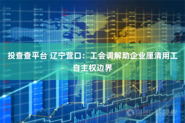 投查查平台 辽宁营口：工会调解助企业厘清用工自主权边界