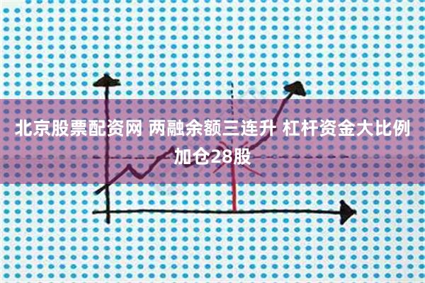 北京股票配资网 两融余额三连升 杠杆资金大比例加仓28股